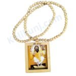 Premanand Ji Maharaj Image Pendant(Locket) Tulsi Mala 26 inch 100% original Tulsi Mala With Maharaj Ji Image