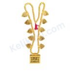 Shri Radha Name Haar With Bhaktmal(Vrindavan raj + Yamuna Jal + Complete Bhaktmal) Tulsi Locket Mala With 10 Patte Radha Naam 27 inch