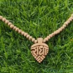 Single Round Tulsi Mala With Radha Naam Locket One Round Tulsi Kanthi Mala 100% Orinigal And Natural