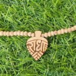 Single Round Tulsi Mala With Radha Naam Locket One Round Tulsi Kanthi Mala 100% Orinigal And Natural