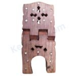 Wooden Rehal Book Stand 15 inch Handcrafted Holy Wooden Book Stand for Vaani, Gita, Bible and Quran﻿