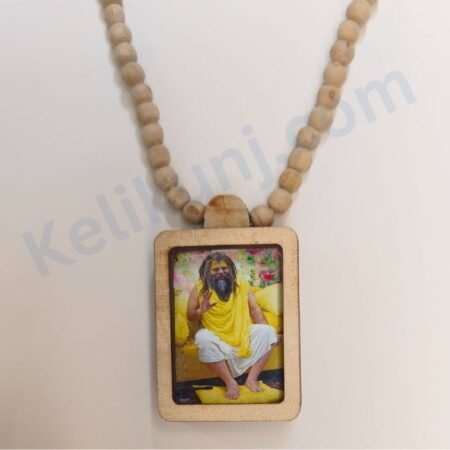Tulsi Mala With Pendant (Locket) Premanand Ji Maharaj Image small Size
