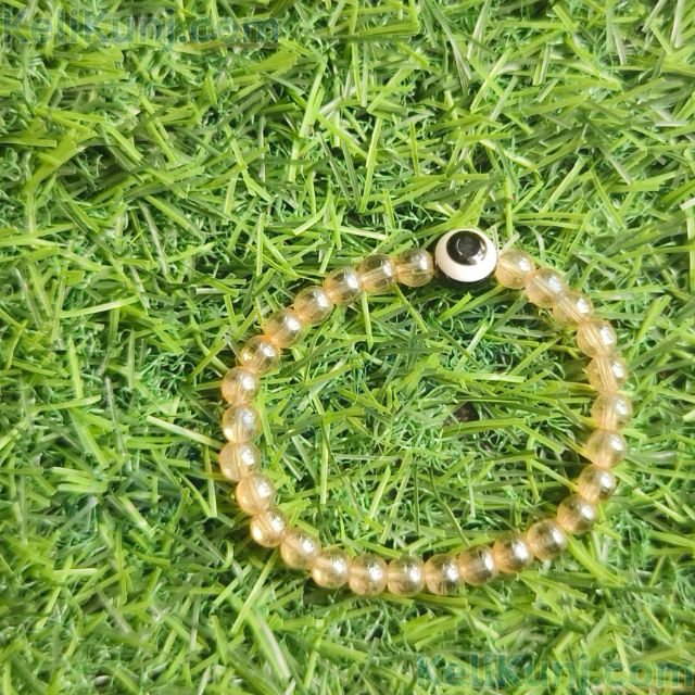 Nazar Battu Crystal Clear Beads With Evil Eye