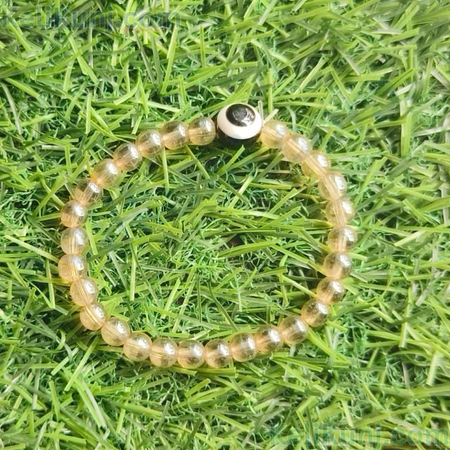 Nazar Battu Crystal Clear Beads With Evil Eye