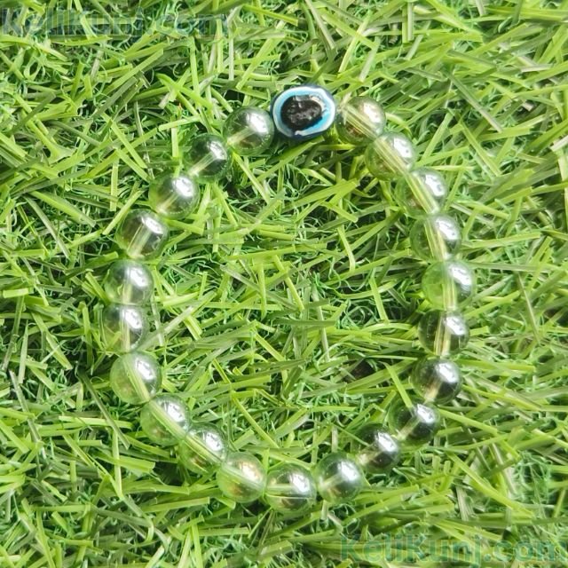 Nazar Battu Crystal Clear Beads With Evil Eye