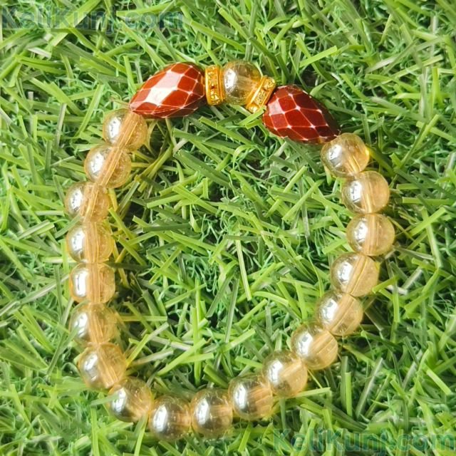 Nazar Battu Crystal Clear Beads With Evil Eye