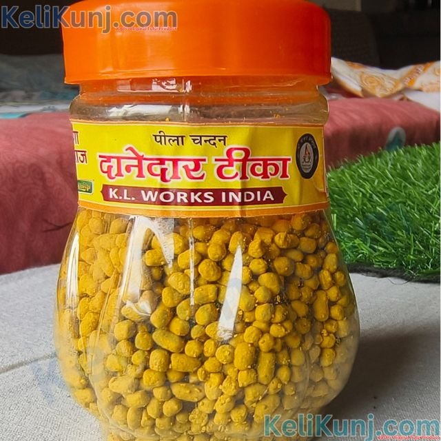 Yellow Danedar Chandan, Ashtagandha Tika, Danewala Chandan Tika