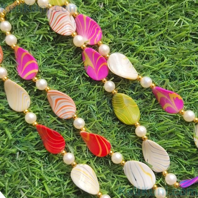 Multicolor Traditional Long Onyx Stone Necklace for Women Metal Necklace Set Multicolor Traditional Long Onyx Stone Necklace for Women Metal Necklace Set