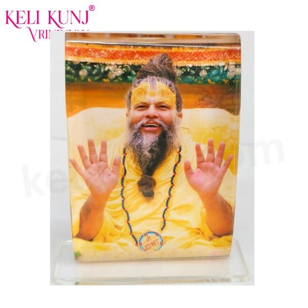 Pujya Shree Premanand Maharaj Ji Acrylic Photo For Mandir Home, Office Dashboard & Car Ddashboard | Acrylic Photo Dashboard Idols