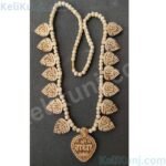 Radha Naam Tulsi Pendant(locket) Mala With 16 Patta Ashta Sakhi Radha Naam Mala, 100% Pure & Natural Tulsi