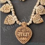 Radha Naam Tulsi Pendant(locket) Mala With 16 Patta Ashta Sakhi Radha Naam Mala, 100% Pure & Natural Tulsi