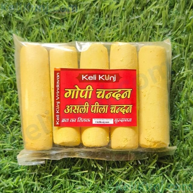 Yellow Gopi Chandan Tilak Original Iskcon Devotees Godiya Sampradaya Tilak