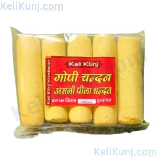 Yellow Gopi Chandan Tilak Original Iskcon Devotees Godiya Sampradaya Tilak