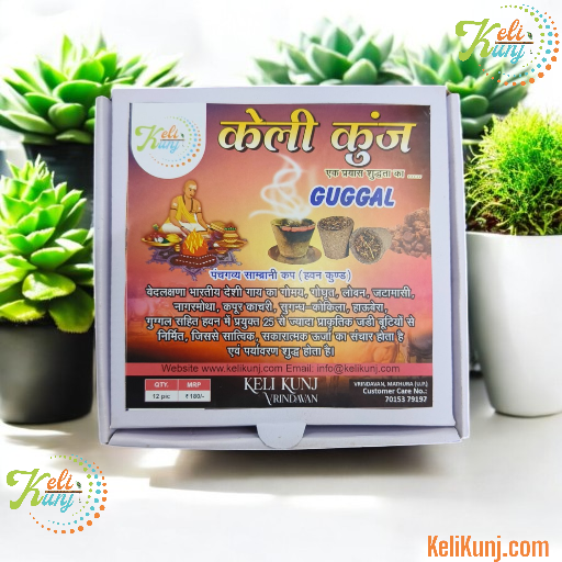 Keli Kunj Panchgavya Guggal Sambrani Havan Cups - Keli Kunj Vrindavan Keli Kunj Panchgavya Guggal Sambrani Havan Cups