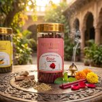 Keli Kunj Rose Panchgavya Dhoop Sticks made with cow dung and herbs