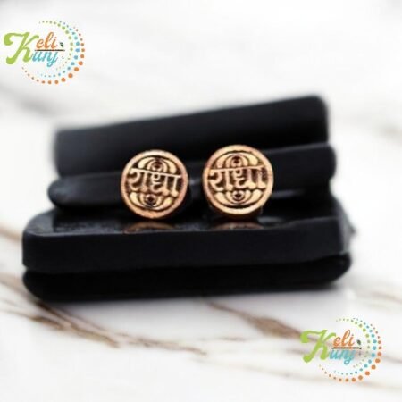 Radha Naam Tulsi Earring Handmade Tulsi Ear Tops