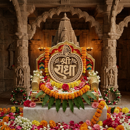 Shree Radhe Naam Seva Big Size At Kadam Wood