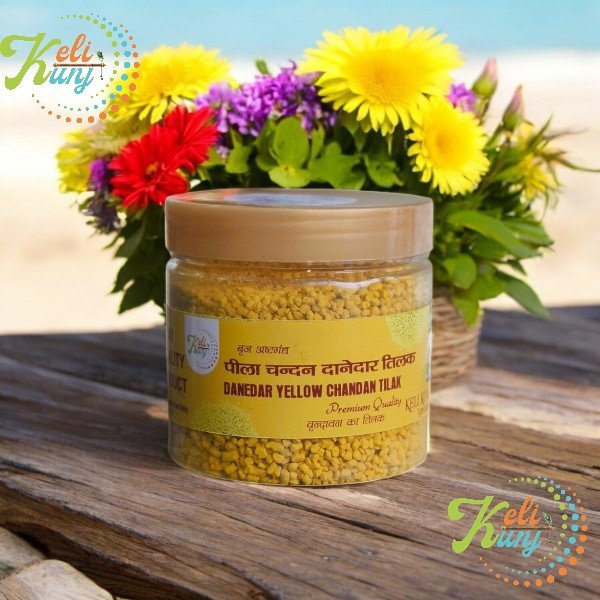 Keli Kunj Brij Ashtagandha Danedar Yellow Chandan Tilak Pila Gopi Chandan Tilak Pila Pure Ashtagandha Powder Keli Kunj Brij Ashtagandha Danedar Yellow Chandan Tilak Pila Gopi Chandan Tilak Pila Pure Ashtagandha Powder