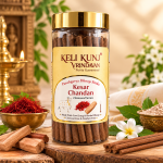 Keli Kunj Kesar Chandan Panchgavya Dhoop Sticks made with cow dung, Chandan and 28 types of herbs