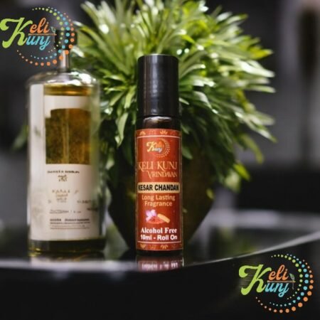Keli Kunj Kesar Chandan Attar Pure Quality Long Lasting Best For Ang Seva 10ml