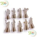 Shri Radha With Ashta Sakhi Figurines Set (9 Inches) – Divine Vrindavan Collection