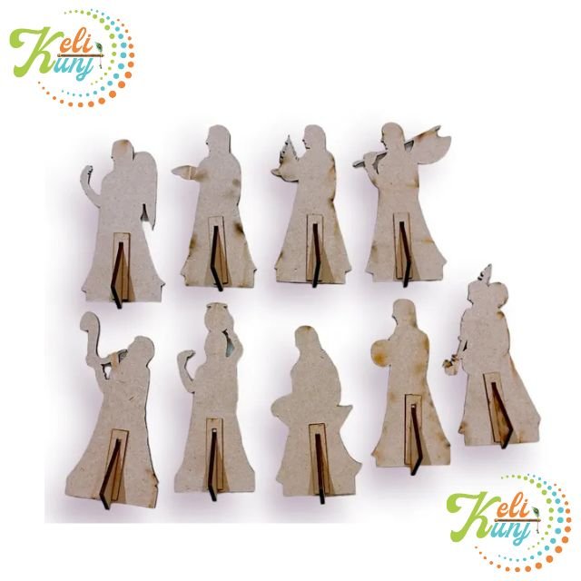 Shri Radha With Ashta Sakhi Figurines Set (9 Inches) Shri Radha With Ashta Sakhi Figurines Set (9 Inches) – Divine Vrindavan Collection