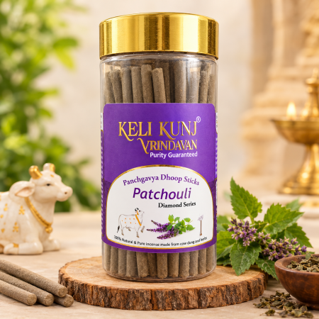 Keli Kunj Jyotisham Dhoop Sticks Cow Dung & Herbal Dhoop Charcoal-Free & Paraben-Free Panchagavya Dhoop