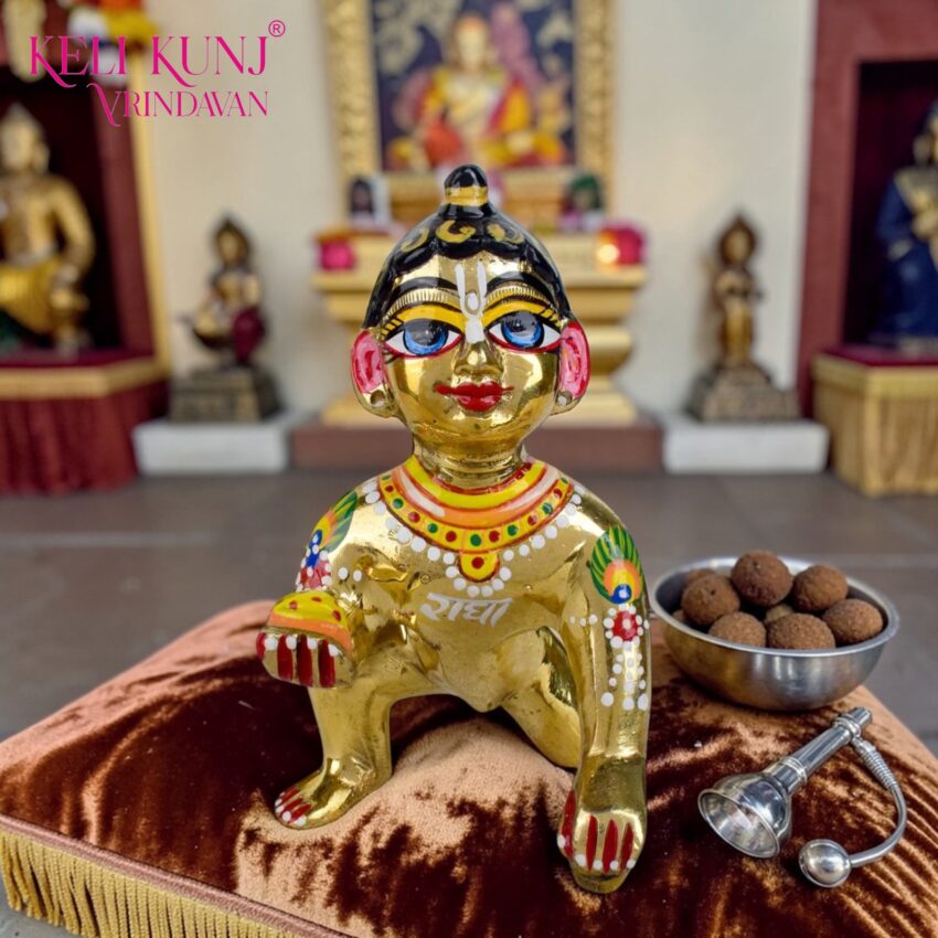 Laddu Gopal Idol Size 5 in Brass Laddu Gopal Idol Size 5 in Brass
