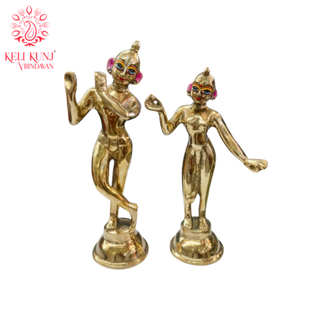 9 inch Radha Krishn Brass idol