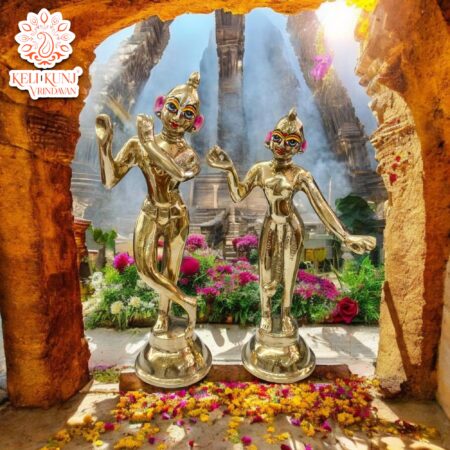 Radha Krishn Brass idol 9 inch