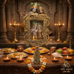 Golden Mirror Darpan for Laddu Gopal Ji, Thakur Ji & Shriji Pooja