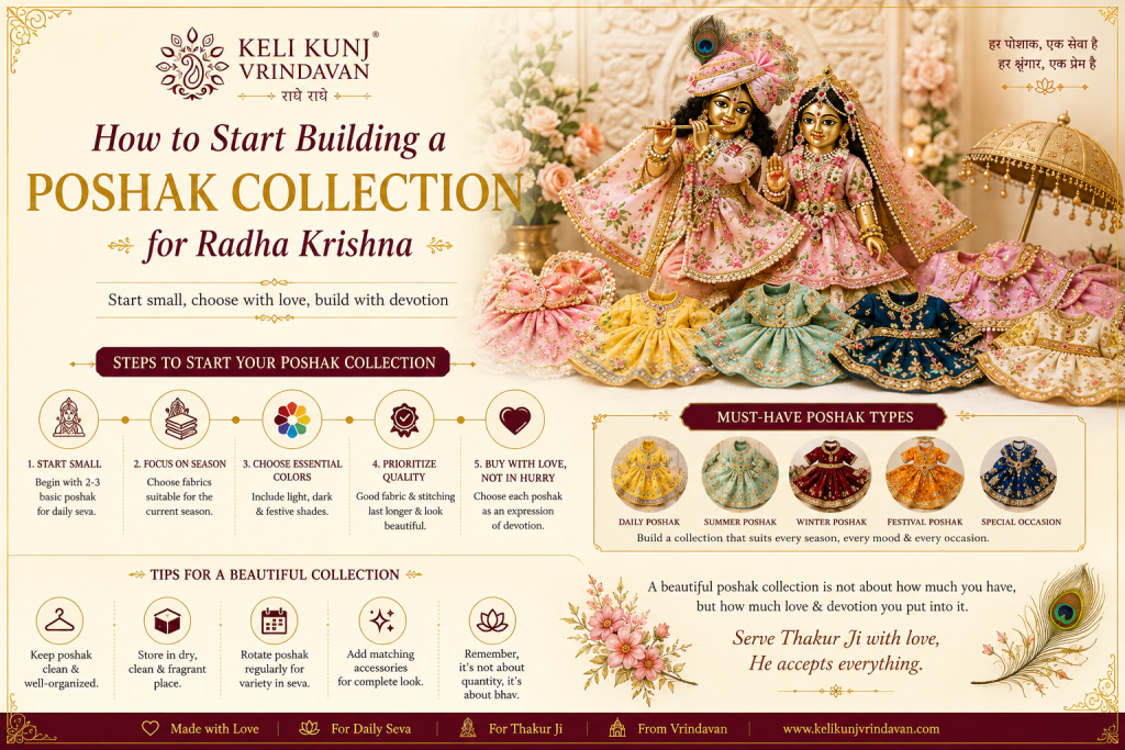 How to Start Building a Poshak Collection for Radha Krishna