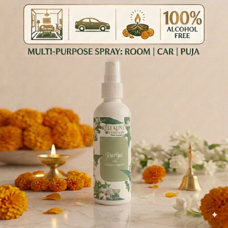 Keli Kunj Parijat Perfume – Natural 100% Alcohol-Free Fragrance Spray