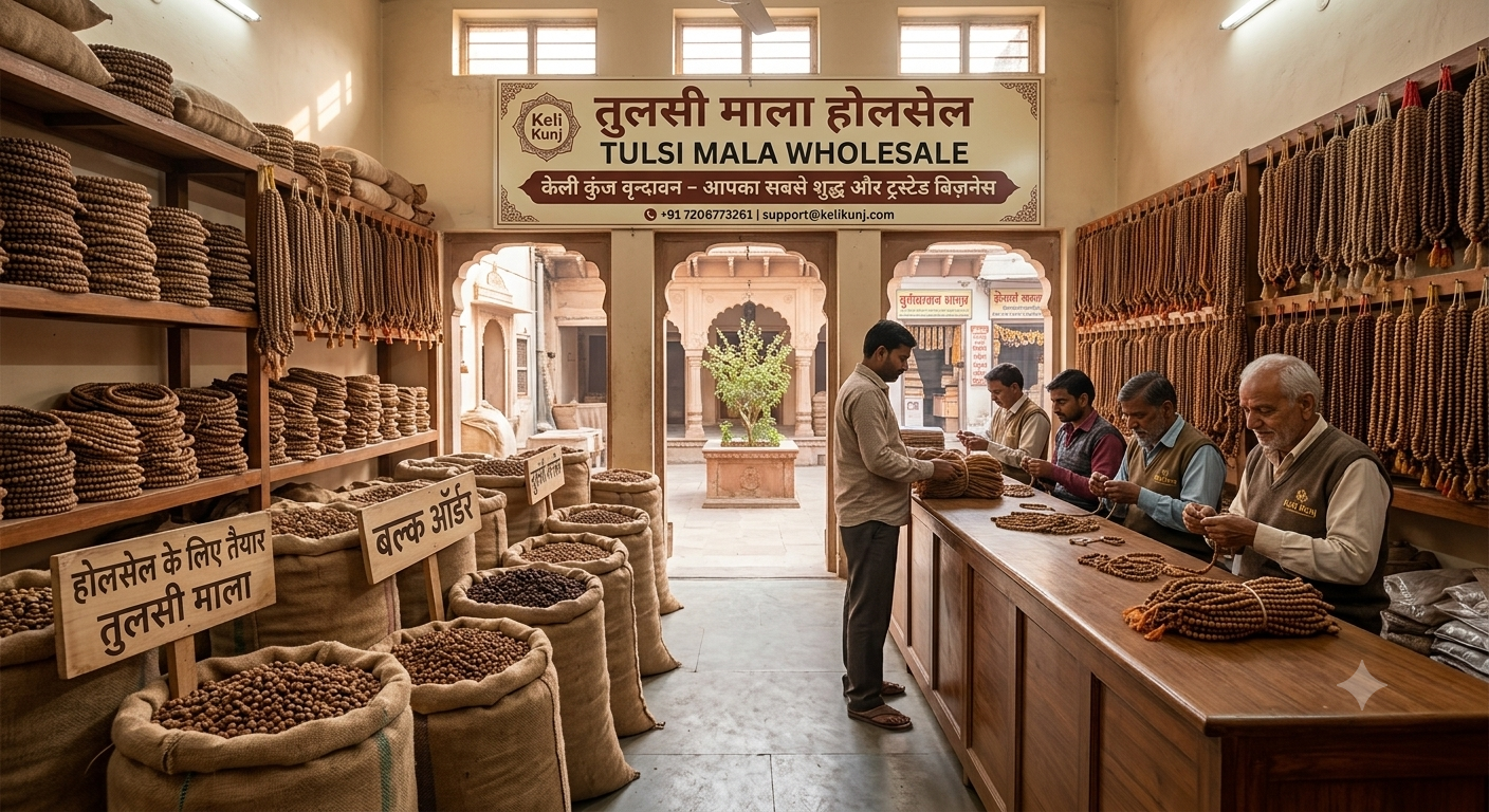 tulsi mala wholesale Vrindavan Keli Kunj