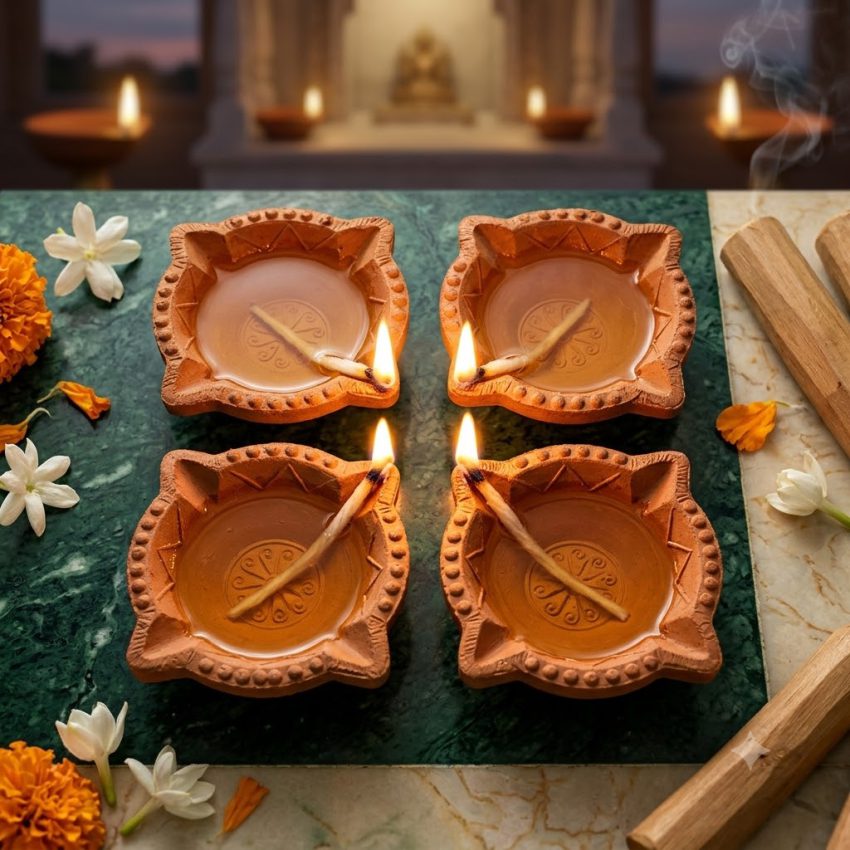 Chaumukhi Mitti Ke Diye Chaumukhi Mitti Ke Diye