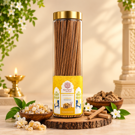 Keli Kunj Loban Panchgavya Agarbatti 250 g cow dung incense packaging