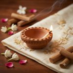 Keli Kunj Braj Raj Diya for Diwali, traditional puja and festive decoration