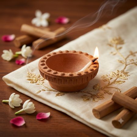 Keli Kunj Braj Raj Diya for Diwali, traditional puja and festive decoration