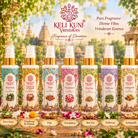 Keli Kunj Perfume Combo Pack of 7 for 7 Days with Nidhivan, Seva Kunj, Vrindavan Ki Mahak, Asthgandh, Puja, Vrindaflora and Braj Raj