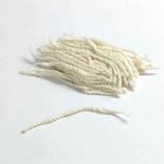 White Twisted Long Cotton Double Thread Diya Batti for Pooja
